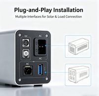 Système de stockage d'énergie solaire autonome tout-en-un 20kW 40kWh, onde sinusoïdale pure, efficacité de pointe 97%, batterie LiFePO4 pour la sauvegarde à domicile