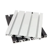 Hitam Anodized 30X60 peralatan industri aluminium Aloi braket Workbench aluminium 30X60 t Slot profil aluminium