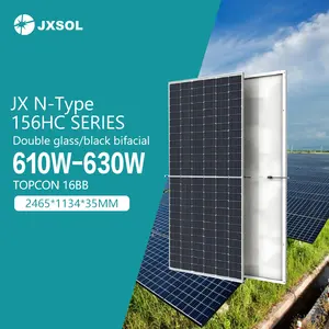 고효율 Ntype 패널 솔라레스 파라 카사스 630W 625W 620W TOPCon 모듈 이중 유리 제조업체 주거용 태양 전지 패널