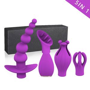 Kombination massage gerät 10 Frequenz vibration Multifunktion aler Brust <span class=keywords><strong>clip</strong></span> Zunge lecken Vibration <span class=keywords><strong>Adult</strong></span> Product - Product Image 4