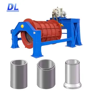 RCC máquina para fazer tubos de concreto de cimento com suspensão de rolos pré-moldados para produção de tubos de bueiro de drenagem de esgoto