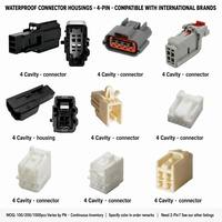 Connecteur Automobile Étanche : Série 6098, Kit Boîtier 4 Broches avec Joints, Kit Complet, Prise de Capteur Compatible OEM, Usine Certifiée IATF16949