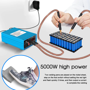 5000W Mini Spot <b>Welding</b> Machine DIY <b>Kit</b> 10 Adjustable Gears 0.1-0.15mm Nickel Strip For 18650 Battery Pack Assembly - Product Image 4