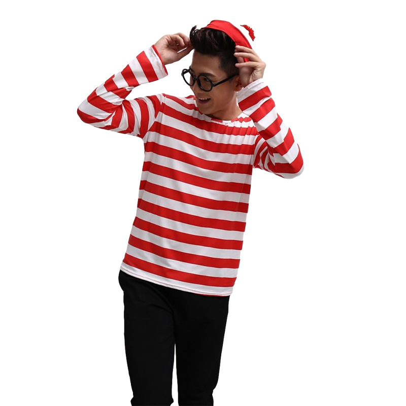 Men's [hat+glasses+top]
