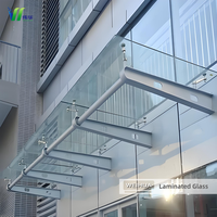 Verre feuilleté de sécurité pour bâtiments 5+5 6+6 8+8 10+10 mm avec certificat CE ISO