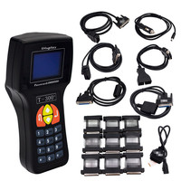 Best T300 Key Programmer Full Set Code Reader Transponder Black V16.8 Standard English 12V Works Multi-Brand Cars Key