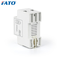 Fata DIN RAIL protecteur de surintensité à réinitialisation automatique affichage numérique Led stabilisateurs de Protection de tension avec interrupteur
