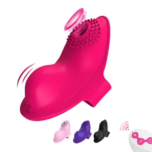 NEW Remote Control Sucker Panty Vibrator Panties Wearable Adjustable Buckles Butterfly Vagina Stimulator Sex Toy For Women