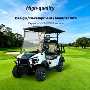 Voiture de golf homologuée CE 4 places <span class=keywords><strong>6</strong></span> places 72V tout-terrain avec pneus tout-terrain pour le désert, le camping et le safari - Product Image 1