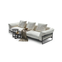 Juego de sofás de cuero blanco genuino de diseño italiano, muebles de sala de estar, sofá cama de 3 plazas, sofás seccionales modernos, salón a la venta