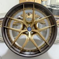 Jantes forgées sur mesure FGwheel pour le design S101SC, 2 pièces, bronze poli, noir transparent, Toyota Alphard, GAC Trumpchi M8