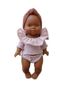 Dolly y Me coincidentes trajes verano Minikane muñeca muselina de Tops de bebé conjunto - Product Image 1