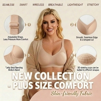 Großhandel Übergröße Nahtloser BH für Damen Individuelles Logo Hohe Elastizität Spurlos Push-Up Komfort-Lingerie
