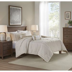 Juego de Edredón de 3 Piezas de Hilo de Algodón Teñido, Ropa de Cama Premium para una Noche de Sueño Reparador - Product Image 1