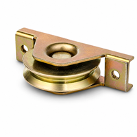 Galet de guidage industriel en forme de U/V pour porte coulissante, roue inférieure à câble, rouleau de charge unique, chariot de guidage sur rail