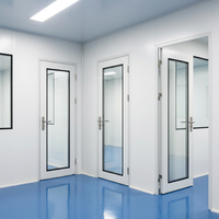 Puertas y Ventanas Plegables Francesas de Aluminio con Doble Vidrio Templado, Modernas, Insonorizadas y Resistentes al Viento para Edificios de Oficinas