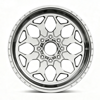Nouvelles jantes de camion en alliage d'aluminium forgé poli sur mesure de 17 pouces, 8X170 6X139.7, MEILLEURE JANTE pour F250/Silverado 1500