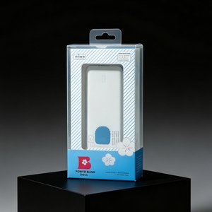 Caja de Embalaje Transparente Personalizada para POWER BANK con Embalaje de PVC Transparente en Forma de Blíster, Impresión Offset en Plástico APET - Product Image 1