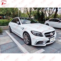 Bemper depan Z-ART 2015-2021, untuk Benz C Class W205 GTR, bemper Facelift, bemper berventilasi untuk Kit Fender Louverder GTR Kelas C
