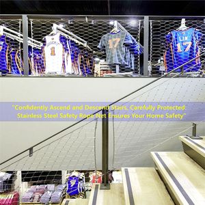 מגן רשת אבטחת רשת פרימיום נירוסטה חבל רשת ביטחון הבית התאספו בקלות טרליס עבור בתים משרדים ציבוריים - Product Image 4