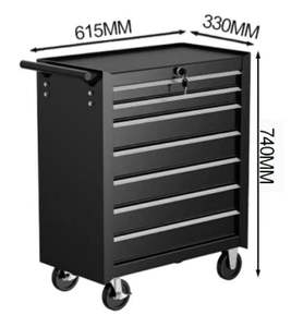 Çekmeceli, Krom Kaplama, Hareketli Alet Arabası, Garaj Alet Dolabı - Product Image 5