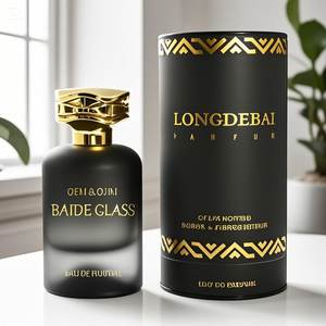 Luxe Ronde Parfumfles Lege Krimppomp <span class=keywords><strong>Spray</strong></span> Dikke Bodem 30Ml 50Ml 100Ml Glazen Gradiënt Zwarte Parfumfles Met Doos - Product Image 1