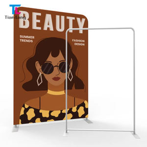 TianLang Custom tensión tela muestra arco circular pared telón de fondo para exposición - Product Image 1