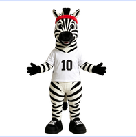 Costumes de mascotte Hola Lively Zebra / Mascottes de dessins animés d'animaux