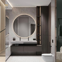 Ensemble de coiffeuse de salle de bain en mélamine MDF mural Offre Spéciale meubles de salle de bain modernes armoires de style étanche