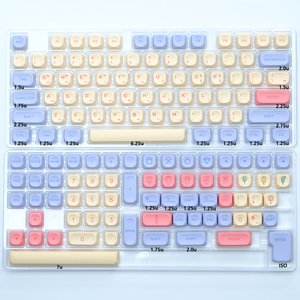 141 <span class=keywords><strong>touches</strong></span> ISO Enter <span class=keywords><strong>PBT</strong></span> KOA Profil Anglais Japonais Coréen Russe Mécanique Clavier Keycaps Set - Product Image 4