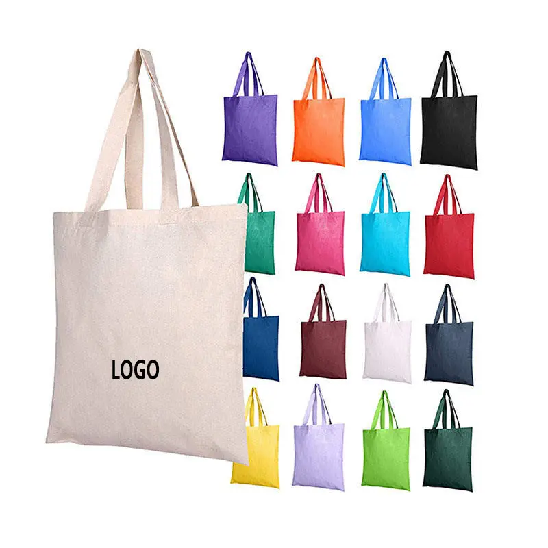 Flower Embroidery Women Cotton Canvas Shoulder College Girls Tote Book Bags Large Capacity Ladies Shopping Bag