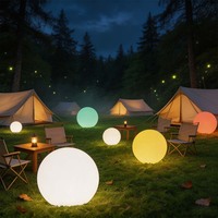 Lampe sphérique LED à panneau solaire intégré, étanche IP65, 16 couleurs, pour extérieur, jardin, patio, lampe décorative
