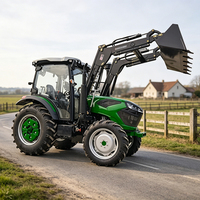 Mini-tracteur multifonctionnel exceptionnel de 100 CV, 4x4, à roues agricoles, transmission par engrenages, alimenté au diesel, rapport de test fourni
