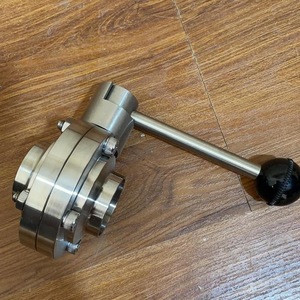 CSE Sanitary Butterfly Valve 316L Stainless Steel <b>Quick</b> <b>Release</b> <b>Clamp</b> For Food And Pharmaceutical Use - Product Image 2