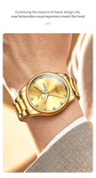 Montre-bracelet pour homme OLEVS 3612, adopte un mouvement à quartz original, offrant une précision de la tenue du temps et des performances stables à long terme.