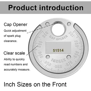 Hot Spark Plug Gap Tool Diameter Measuring Gauge Coin Shaped Spark Plug Gauge Vehicle Tools For Automotive Repair