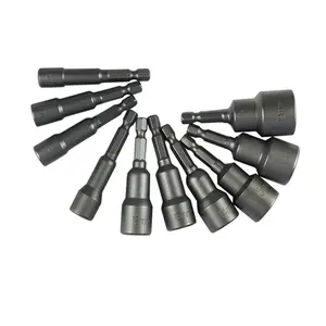 Donanım araçları 6-19mm Hex soket kol memeleri 1/4 "matkap uçları adaptörü elektrikli tornavida somun anahtarı aracı Set