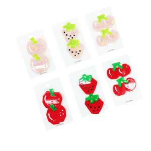Set di 600 fermagli per capelli a forma di frutta 48388 per bambini e donne - Product Image 2