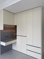 Armoire moderne en bambou écologique pour salon et chambre à coucher, imperméable et ignifuge, installation facile, garantie de 3 ans