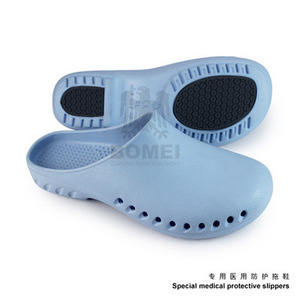 Chaussons de protection médicaux de couleur unie, à talon bas, antidérapants, à bout fermé, pour médecins, infirmières, utilisation en salle d'opération - Product Image 4