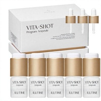 Ampoule éclaircissante liquide ILUTINE, glycérine, vitamine C, acide hyaluronique, teint éclatant, non gras, soin quotidien doux, 4 semaines