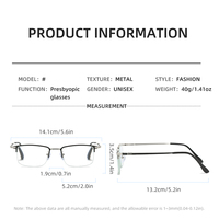 XL2201 Mince Métal Cadre Prescription Lunettes Femmes Correctifs Lecture Lunettes Moins 250 Presbytie Correction En Gros