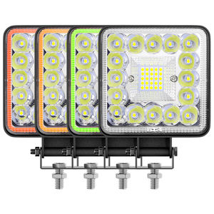 Luz auxiliar luces todoterreno 4x4 123W foco con COB Angels Eyes coche barra adicional luz LED 4 pulgadas tractor excavadora bombilla - Product Image 1