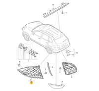 Feu arrière pour Porsche Cayenne 2011-2014 958 92A OEM 95863109302 95863109402 95863109502 95863109602