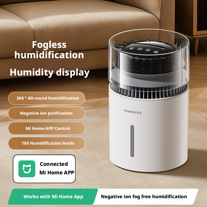 USB-Powered Mini 2-in-1 Air Purifier & Mist-free Humidifier Portable for & Household Use APP Control