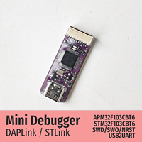 Weact STLink DAP Link untuk Simulasi Unduhan Debugger Port Serial TYPE-C Pemrograman Mikrokontroler STM32F103CBT6 Bahan ABS