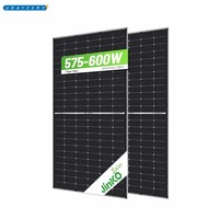 Panel Solar Bifacial de Doble Vidrio con Celdas Monocristalinas PERC Tipo N de 575-600W, 580W