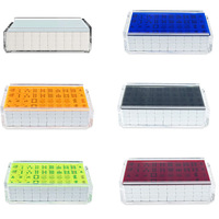 Boîte de rangement en acrylique transparente personnalisée de haute qualité, plusieurs couleurs au choix, coque pour jetons de mahjong américains pour jeu de mahjong