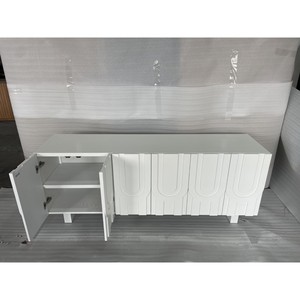 ตู้ไซด์บอร์ดทันสมัย 1830 x 455 x 710 มม. สีขาว ทำจากไม้ สำหรับเฟอร์นิเจอร์บ้าน - Product Image 3