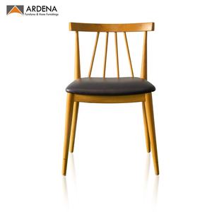 Sillas de comedor de teca de lujo de mediados de siglo, muebles de madera maciza de estilo rústico apilables, duraderos, modernos, para el hogar, oficina, Bar, apartamento - Product Image 1